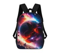 sinyumoney Planet Hunters Kids Backpack Fashion Fun Backpack Book Bag for Boys And Teenager 3D Printed School Bags for Boys 17inch