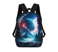 sinyumoney Planet Inside Backpack School Business Laptop Rucksack Bag Unisex Casual Daypack for Teenage Girls Boys Women Men 17inch