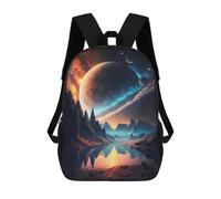 sinyumoney Planet Lake Escape School Backpack Travel College Rucksack Backpacks for Campus Outdoor Travel Sports 17inch