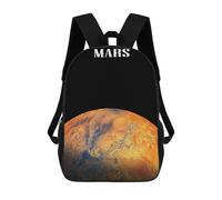 sinyumoney Planet Mars Space Backpack School Bag Lightweight Schoolbag Dayback Bookbag College for Men/Women 17inch