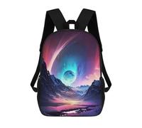 sinyumoney Planet Mountain Trek Ronaldo Backpack, Children's Backpack, Student School Bag, Book Bag, 3D Printed School Bag For Boys And Girls, 17inch