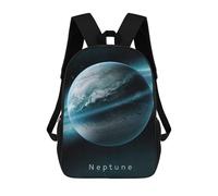 sinyumoney Planet Neptune in Space School Backpack School Bags for Girls Boys Backpack with Pocket Fashion School Bag Kids Backpack 17inch