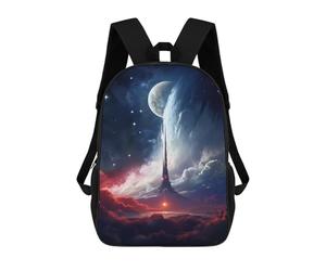 sinyumoney Planet Plateau Landscape School Bags Water Resistant School Bag Business Backpack - Perfect for Travel, Work And Daily Use 17inch