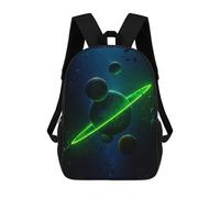 sinyumoney Planet X 3D Printed Children's School Backpack for Kids Travel Rucksacks Book Bags Kids School Bag 17inch