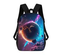 sinyumoney Planetary Debris Backpack 3D Printed Children's School Backpack Kids Travel Backpacks High Capacity Book Bags Children's Backpack Rucksack 17inch