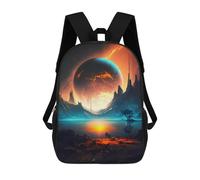sinyumoney Planetary Heaven Landscape Backpack School Bag Water Resistant Travel Backpack Computer Bag for Girls Boys Teenage 17inch