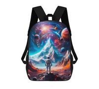 sinyumoney Planetary Mountain Ronaldo Backpack, Children's Backpack, Student School Bag, Book Bag, 3D Printed School Bag For Boys And Girls, 17inch