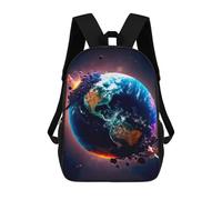 sinyumoney Planetary Transformation Earth's Dynamic Layers Revealed Backpacks Kids School Backpack School Bag 3D Printed School Bag for Boys Elementary And Middle School Students 17inch