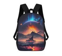 sinyumoney Planetary Vista Fantasy Ronaldo Backpack, Children's Backpack, Student School Bag, Book Bag, 3D Printed School Bag For Boys And Girls, 17inch