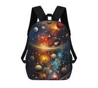 sinyumoney Planetary Whirlpool -1 Kids School Backpack 3D Printed Fashion School Bag Casual School Bag for Boys Elementary And Middle School Students 17inch
