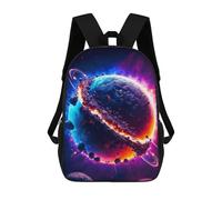 sinyumoney Planetary Wreckage 3D Printed School Backpack Casual Children's Backpacks 3D Printed School Bag for Boys Elementary And Middle 17inch