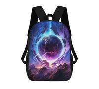 sinyumoney Planetary Wreckage Backpacks Children's Backpacks School Bag 3D Printed Children's School Backpack Fashion Travel Backpacks for Kids Elementary Middle School 17inch