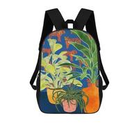sinyumoney Plant Tiger Abstract School Bags Rucksack Casual Daypacks School Work Travel Bag for Campus Outdoor Travel Sports 17inch