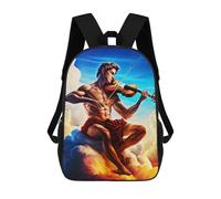 sinyumoney Play The Violin Kids Backpack Fashion Fun Backpack Book Bag for Boys And Teenager 3D Printed School Bags for Boys 17inch