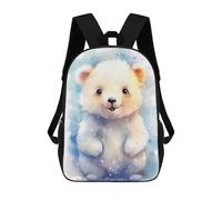 sinyumoney Polar Bear Cute School Backpack Work Laptop Backpack Rucksack Bag for Camping Outdoor Adventures And Daily Travel 17inch