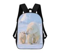 sinyumoney Polar Bear Family in Arctic Backpack School Business Laptop Rucksack Bag Unisex Casual Daypack for Girls Boys Teenage 17inch