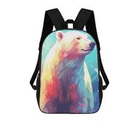 sinyumoney Polar Bear Ice School Backpack Daypacks Business Backpack Water Resistant Bookbag for Campus Outdoor Travel Sports 17inch