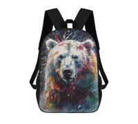 sinyumoney Polar Bear Painting School Backpack Large Water Resistant Laptop Backpack for Girls Boys Teenage 17inch