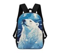 sinyumoney Polar Bear Skyward Gaze School Backpack Work Business College School for School/Work/Travel 17inch