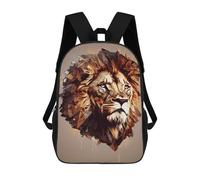sinyumoney Polygonal Lion Portrait Rucksack Business Laptop Rucksack Bag Unisex Casual Daypack for Girls Boys Teenage 17inch