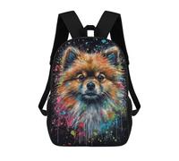 sinyumoney Pomeranian Painting Backpack 3D Printed School Bag For Boys High Capacity Travel Backpacks Book Bags Boys School Bag Mochila 17inch