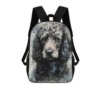 sinyumoney Poodle Dog Furry Elegance Kids Backpack, Kids School Bag 3D Printed School Backpacks for Boys And Teenager School Students 17inch