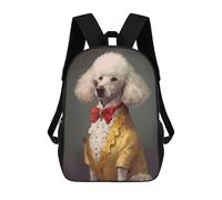 sinyumoney Poodle Dog Magical Backpack School Work Laptop Backpack Rucksack Bag for Men, Women & Teenage Boys 17inch