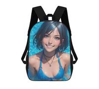 sinyumoney Poolside Fun Bikini Girl Backpack for Boys Teen Students, Girls Rucksack Bags Toddler Elementary Middle School Bookbag 17inch