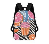 sinyumoney Pop Art Kitchen Design Rucksack Lightweight Airport College Students Back Pack- Perfect for Travel, Work And Daily Use 17inch