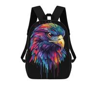 sinyumoney Pop Art Rainbow Red Kite P School Backpack Lightweight Airport College Students Back Pack- Perfect for Travel, Work And Daily Use 17inch