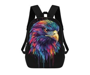 sinyumoney Pop Art Rainbow Red Kite P School Backpack Lightweight Airport College Students Back Pack- Perfect for Travel, Work And Daily Use 17inch
