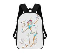 sinyumoney Pop Art Sport School Backpack Daypacks Business Backpack Water Resistant Bookbag for Campus Outdoor Travel Sports 17inch