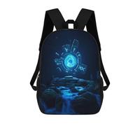 sinyumoney Portal Through Space School Backpack School Bags for Girls Boys Backpack with Pocket Fashion School Bag Kids Backpack 17inch