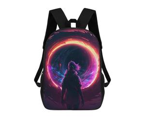 sinyumoney Portal to Another World -4 Rucksack Fashion Stationery Backpack Waterproof Casual Daypacks for Boys/Girls/Teenagers 17inch