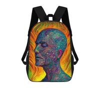 sinyumoney Portrait Backpack Cartoon Plush Bag, 3D Backpack for Kids School Bag Birthday Gift Idea for Boys And Girls 17inch