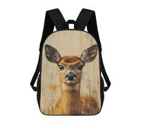 sinyumoney Portrait of A Deer Backpack School Secondary Causal Travel High School Bags for Campus Outdoor Travel Sports 17inch