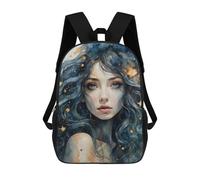 sinyumoney Portrait of The Starry Sky Backpack School Bag Lightweight Schoolbag Dayback Bookbag College for Girl, Teen Girls 17inch