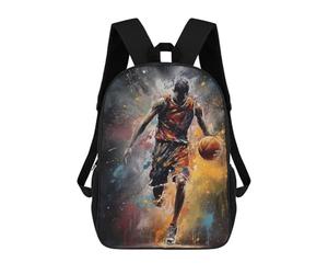 sinyumoney Powerful Basketball Player Rucksack Computer Rucksack for School/Work/Travel for Teenage Girls Boys Women Men 17inch