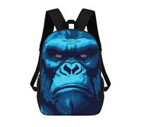sinyumoney Powerful Gorilla Pixel Art School Bags Large Lightweight Casual Backpack- Perfect for Travel, Work And Daily Use 17inch