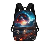 sinyumoney Powerful Planet Backpack School Bag Large School Backpack for Boys for Camping Outdoor Adventures And Daily Travel 17inch
