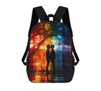 sinyumoney Pride Flag Gay Rucksack Large Lightweight Casual Backpack for Campus Outdoor Travel Sports 17inch