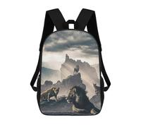 sinyumoney Pride Rock School Bags Fashion Stationery Backpack Waterproof Casual Daypacks for School/Work/Travel 17inch