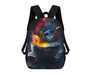 sinyumoney Primordial Universe Soup School Backpack Water Resistant Travel Backpack Computer Bag for Girls Boys Teenage 17inch
