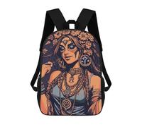 sinyumoney Princess Backpack 3D Printed Children's School Backpack for Kids High Capacity Travel Rucksacks Book Bags Kids School Bag Back Pack 17inch