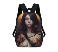 sinyumoney Princess of Roses Children's School Backpack Fashion Casual Children's Backpacks 3D Printed School Bags Boy Large Backpack 17inch