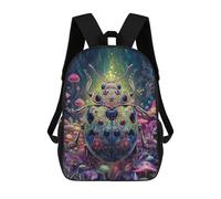 sinyumoney Psychedelic Beetle Artwork-1 Children's Backpacks 17inch School Backpack 3D Printed Bag Bookbag for Kids Travel Rucksacks Boy Girl Book Bags Kids School Bag