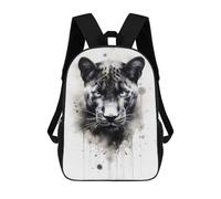 sinyumoney Puma Beauty Watercolor 3D Printed Children's School Backpack for Kids High Capacity Travel Rucksacks Book Bags Kids School Bag Back Pack 17inch