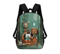 sinyumoney Pumpkin Guardians - Forest Protectors of Halloween School Backpack Secondary Causal Travel High School Bags for Campus Outdoor Travel Sports 17inch