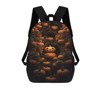 sinyumoney Pumpkin Patch Halloween Decorations Backpack Cartoon Plush Bag, 3D Backpack for Kids School Bag Birthday Gift Idea for Boys And Girls 17inch