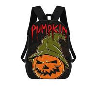 sinyumoney Pumpkin Terror Backpack School Daypacks Business Backpack Water Resistant Bookbag for Teenage Girls Boys Women Men 17inch